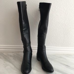 Over the knee black boot